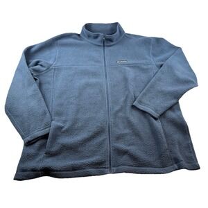 Columbia Blue Fleece Full Zip Jacket Womens Size 3X